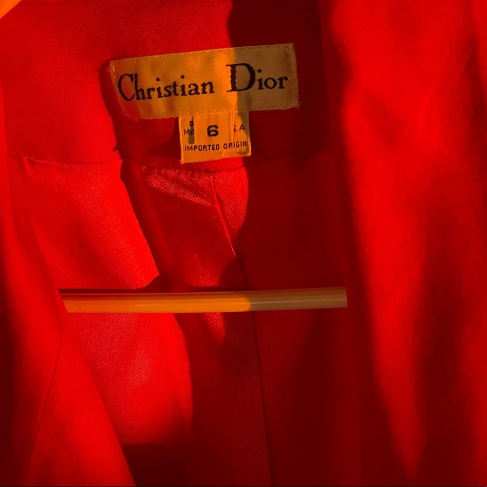 CHRISTIAN DIOR double breasted BLAZER WITH GOLD BUTTON SIZE 6🔥